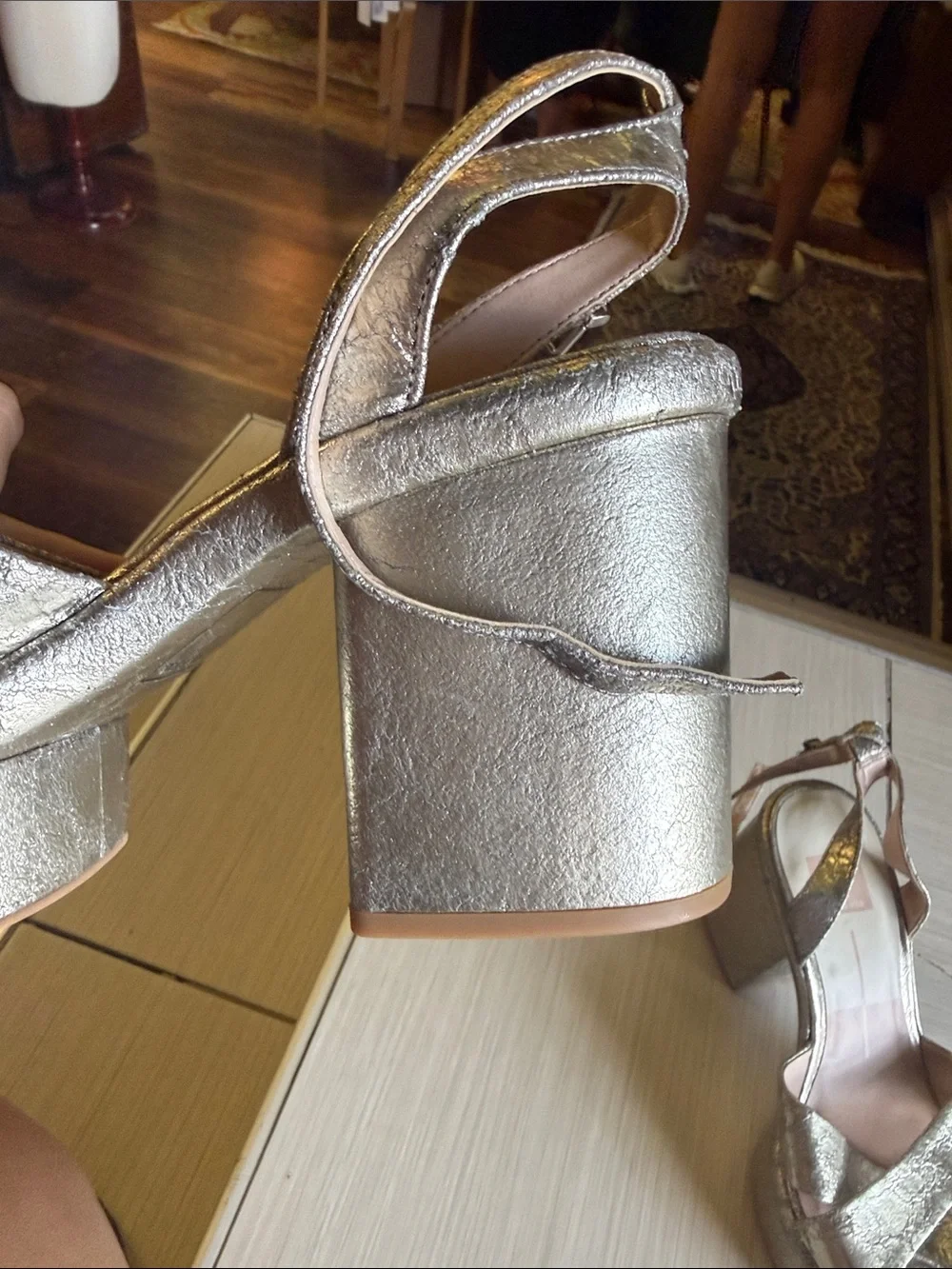 Dolce Vita Metallic Gold Platform Sandals